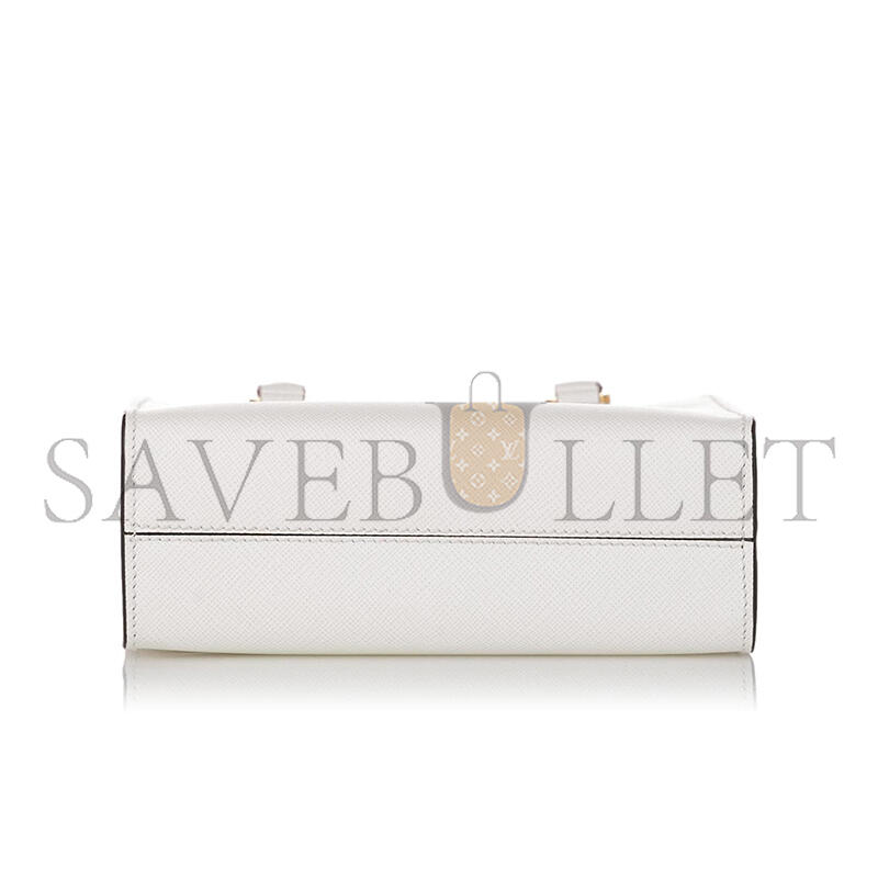 Pra*a white small saffiano leather satchel 1ba333 (19*17*6cm)